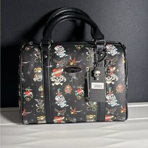 Ed Hardy Multicolor Tattoo Design Bag